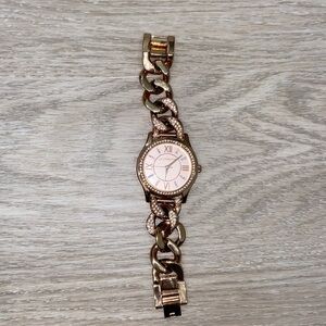 liz claiborne women’s watch pink gold